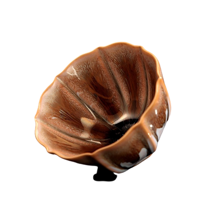 Tenmoku Peacock Feather Tea Cup