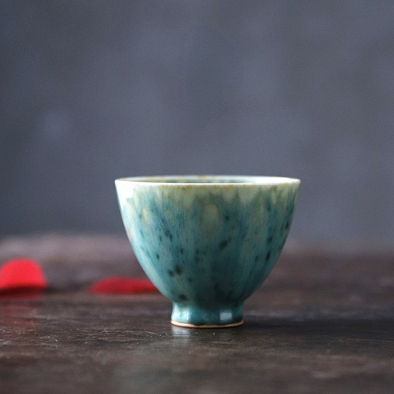 Art Tea Cup JianZhan Tenmoku Tea Cup Jadeite