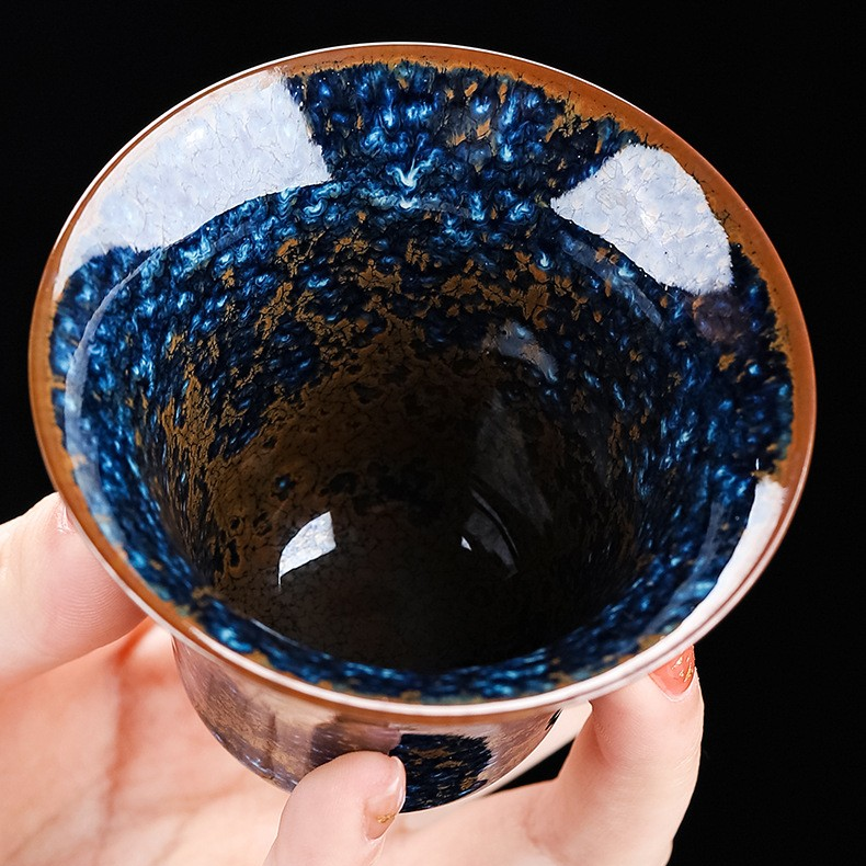 Art Tea Cup JianZhan Tenmoku Teacup Star