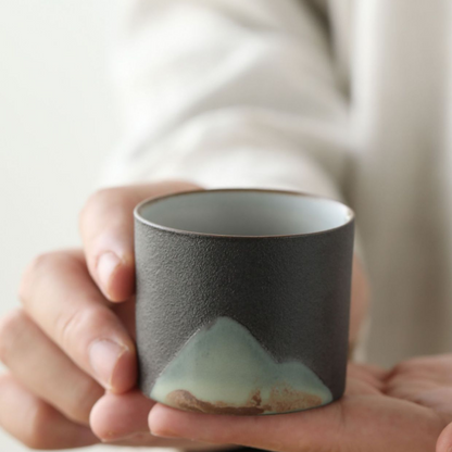 Art Tea Cup JianZhan Tenmoku Teacup Far Mountain