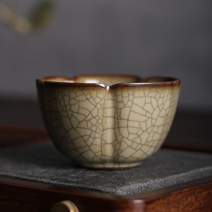 Art Tea Cup JianZhan Tenmoku Teacup Crack