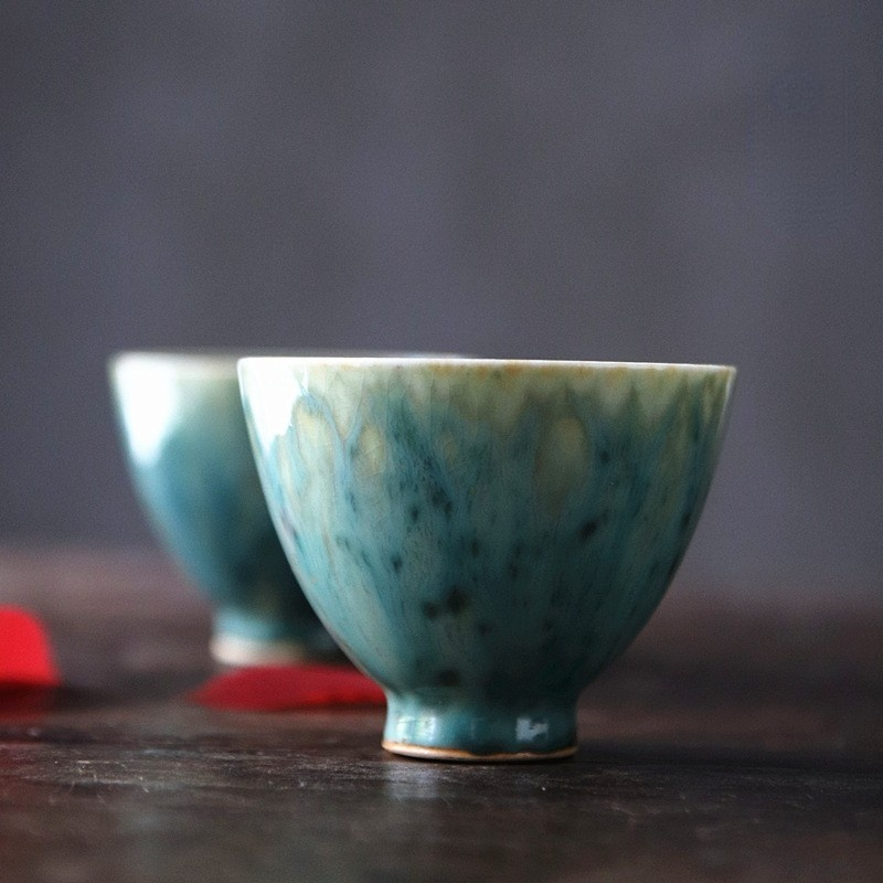 Art Tea Cup JianZhan Tenmoku Tea Cup Jadeite