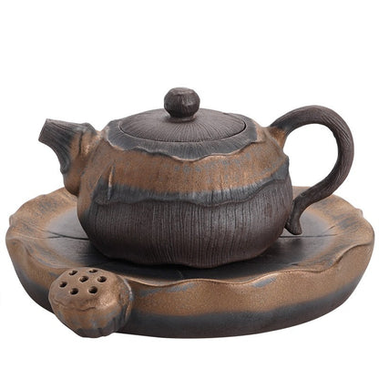 Art Tea Cup JianZhan Tenmoku Teapot Lotus