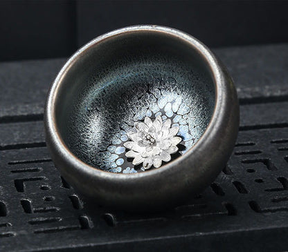 Lotus Relief Tea Cup