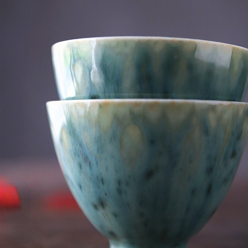 Art Tea Cup JianZhan Tenmoku Tea Cup Jadeite