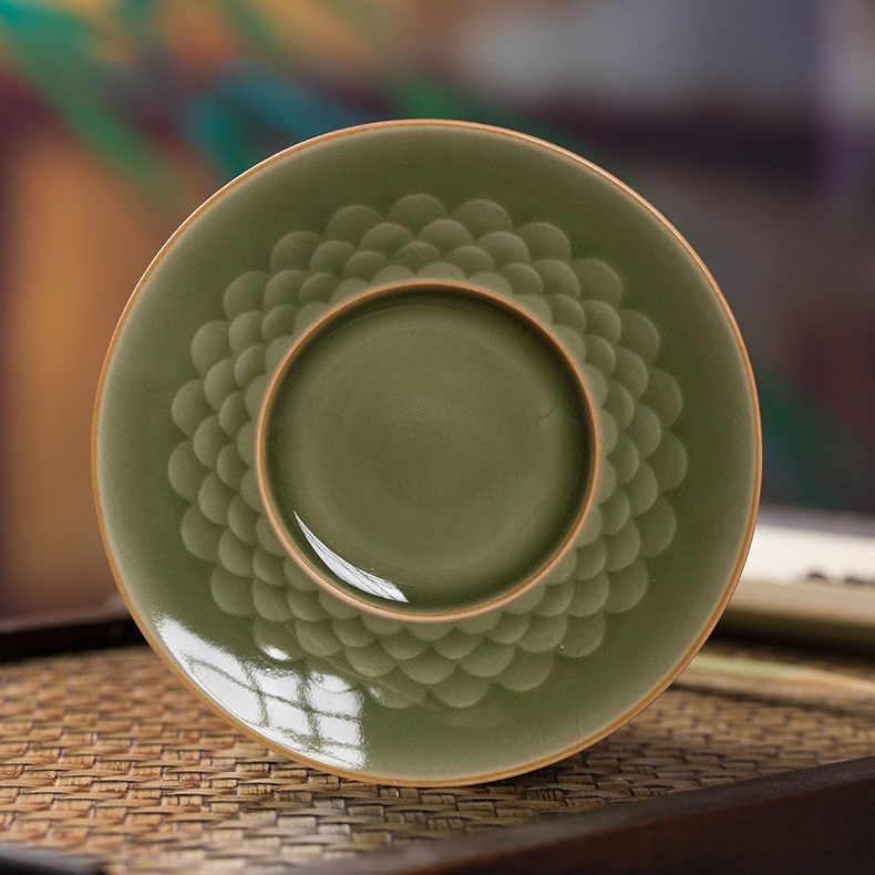 Art Tea Cup JianZhan Tenmoku Gai Wan Fish Scale