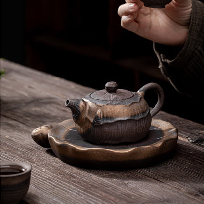 Art Tea Cup JianZhan Tenmoku Teapot Lotus