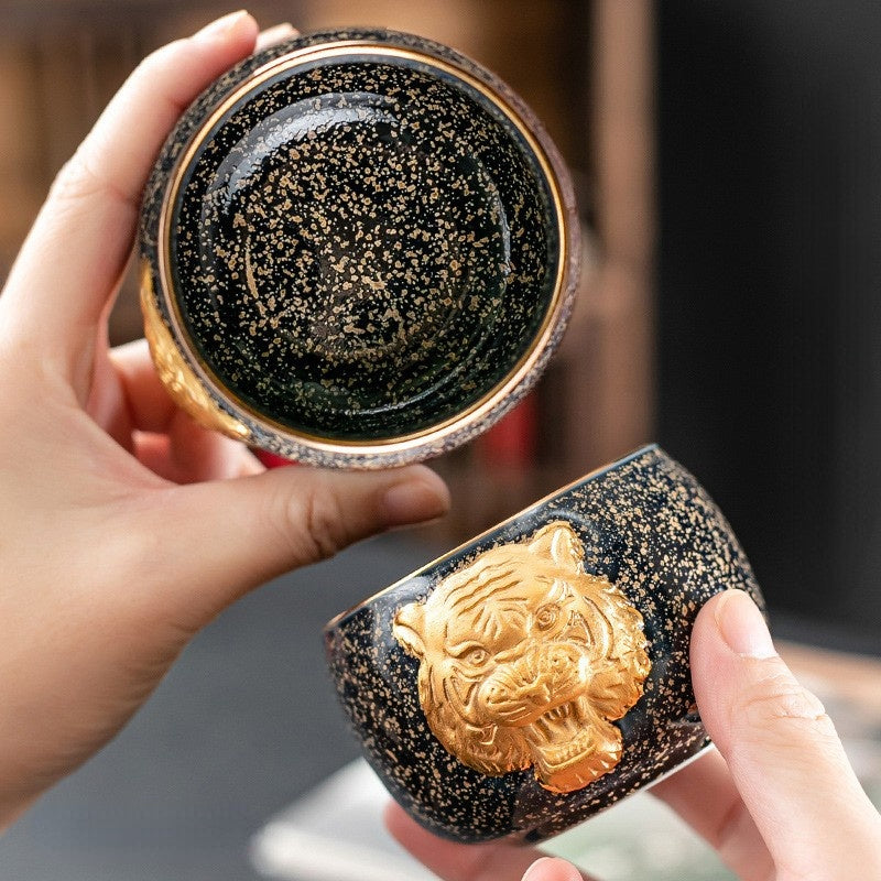 Golden Tiger Teacup