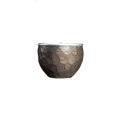 Tenmoku Peacock Feather Ceramic Tea Cup