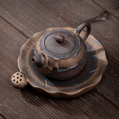Art Tea Cup JianZhan Tenmoku Teapot Lotus