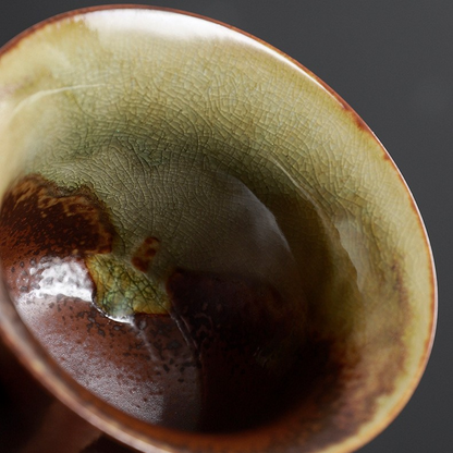 Art Tea Cup JianZhan Tenmoku Nature Gai Wan
