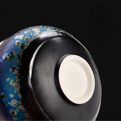 Art Tea Cup JianZhan Tenmoku Peacock Cup