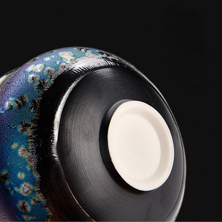 Art Tea Cup JianZhan Tenmoku Peacock Cup