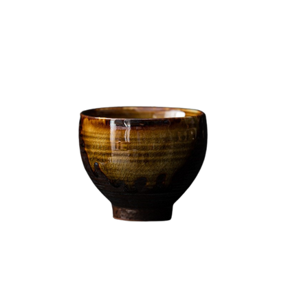 Vintage Crackle Ceramic Teacup