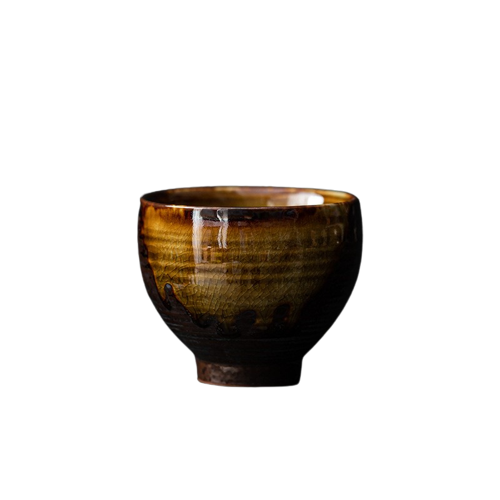 Vintage Crackle Ceramic Teacup