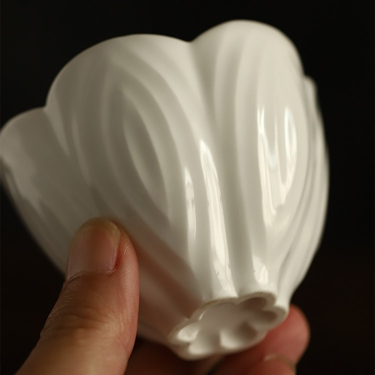 Art Tea Cup JianZhan Tenmoku Teacup Flower