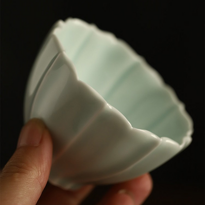 Art Tea Cup JianZhan Tenmoku Teacup Flower