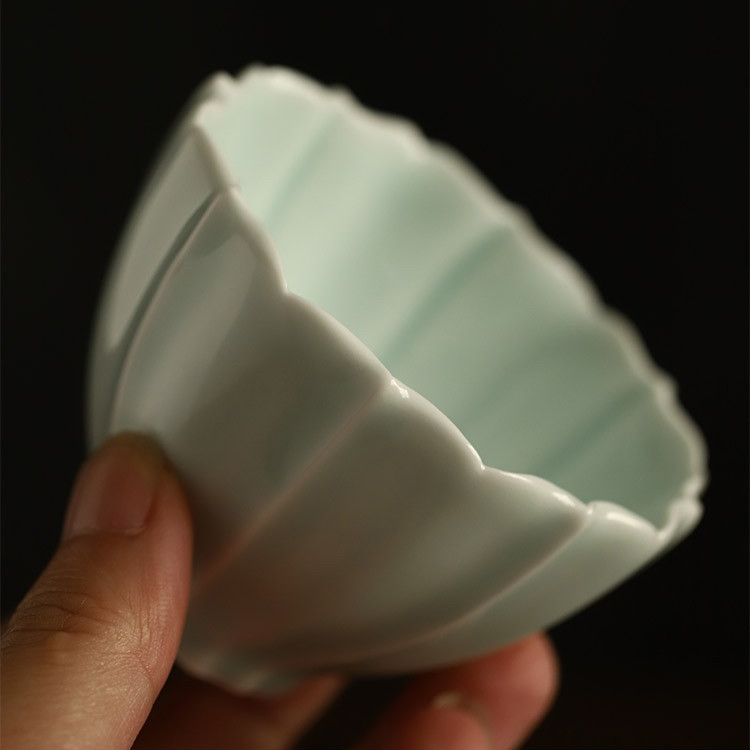 Art Tea Cup JianZhan Tenmoku Teacup Flower