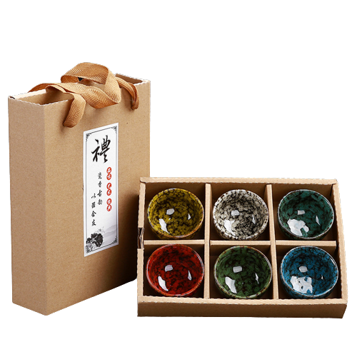 Kiln Six-colors JianZhan Teacup Gift