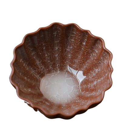 Tenmoku Flow Glaze Ceramic Tea Cup