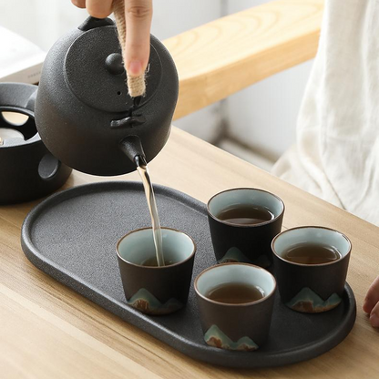 Art Tea Cup JianZhan Tenmoku Teacup Far Mountain