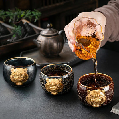 Golden Tiger Teacup