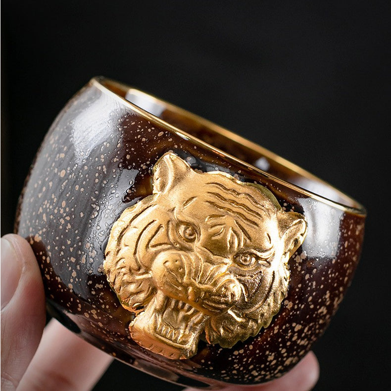 Golden Tiger Teacup