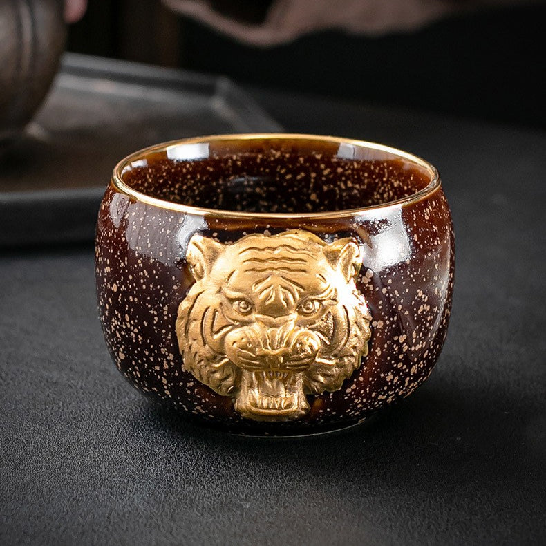 Golden Tiger Teacup