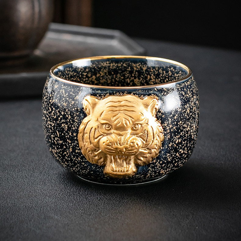 Golden Tiger Teacup