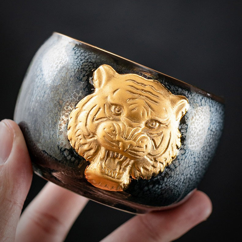Golden Tiger Teacup