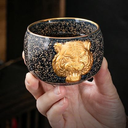 Golden Tiger Teacup