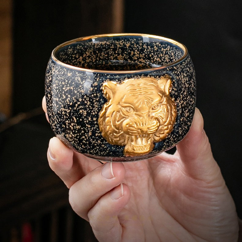Golden Tiger Teacup