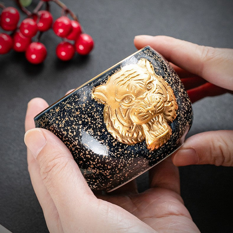 Golden Tiger Teacup