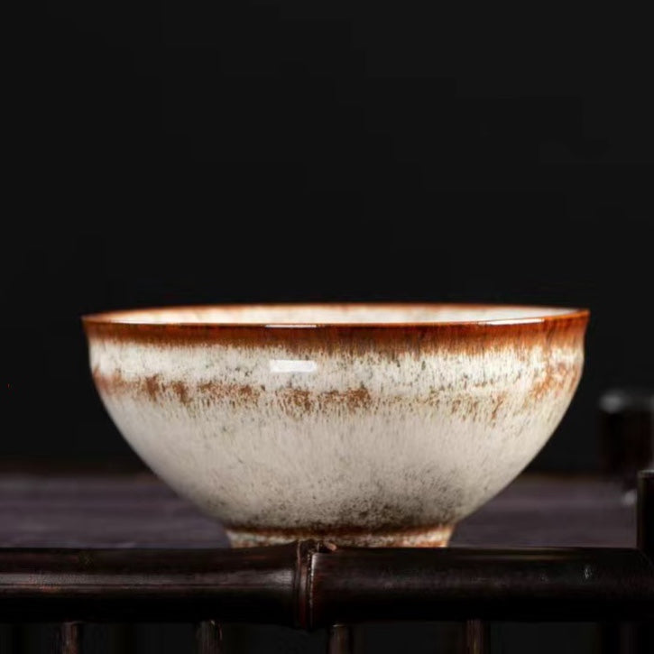 Art Tea Cup JianZhan Tenmoku Teacup Winter