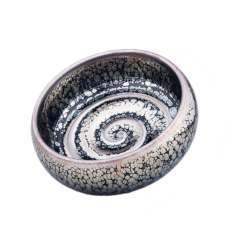 Art Tea Cup JianZhan Tenmoku Teacup Swirl