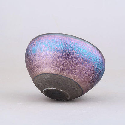 Art Tea Cup JianZhan Tenmoku Teacup Aurora