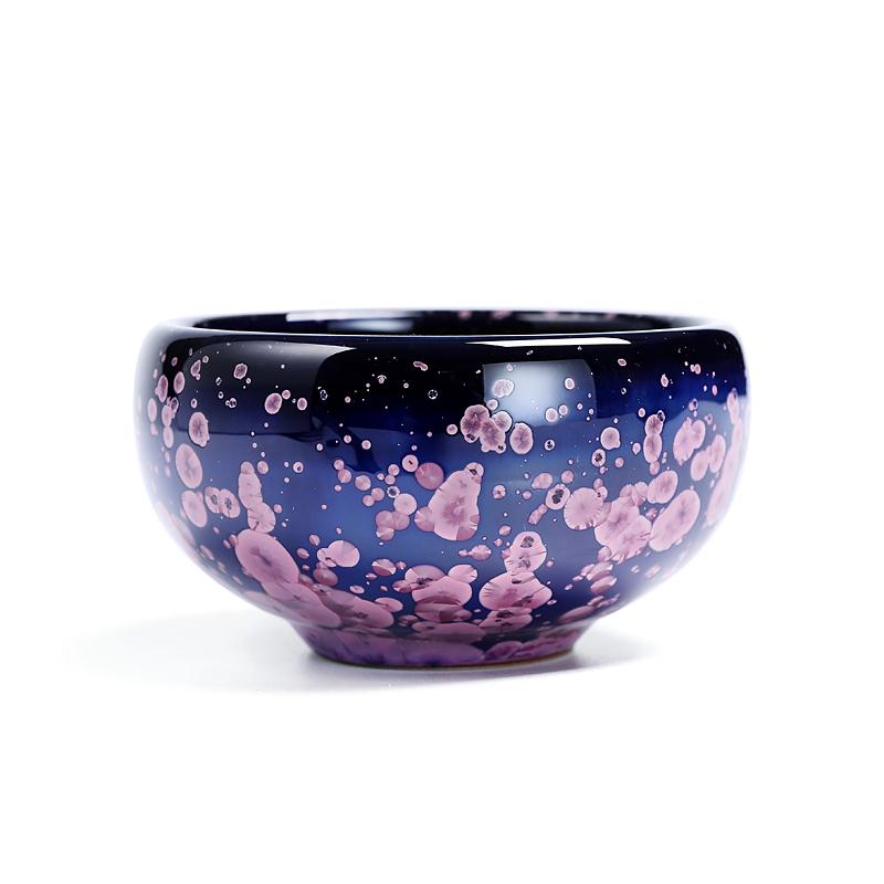 Art Tea Cup JianZhan Tenmoku Teacup Blossom