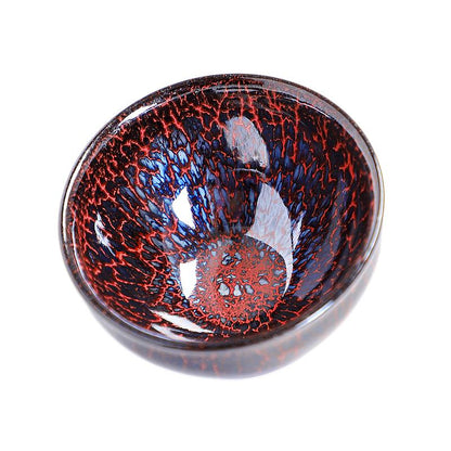 Art Tea Cup JianZhan Tenmoku Tea Cup Inferno