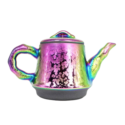 Dark Flow Tenmoku Ceramic Teapot