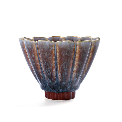Art Tea Cup JianZhan Tenmoku Teacup The Flower