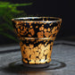 Art Tea Cup JianZhan Tenmoku Tea Set Gold