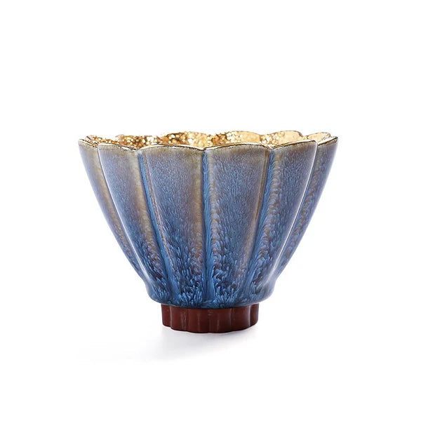 Art Tea Cup JianZhan Tenmoku Teacup The Flower