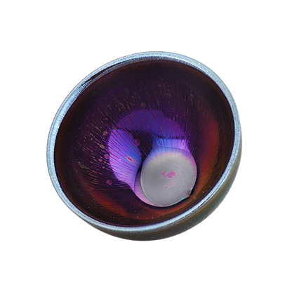 Lens Tenmoku Ceramic Tea Cup