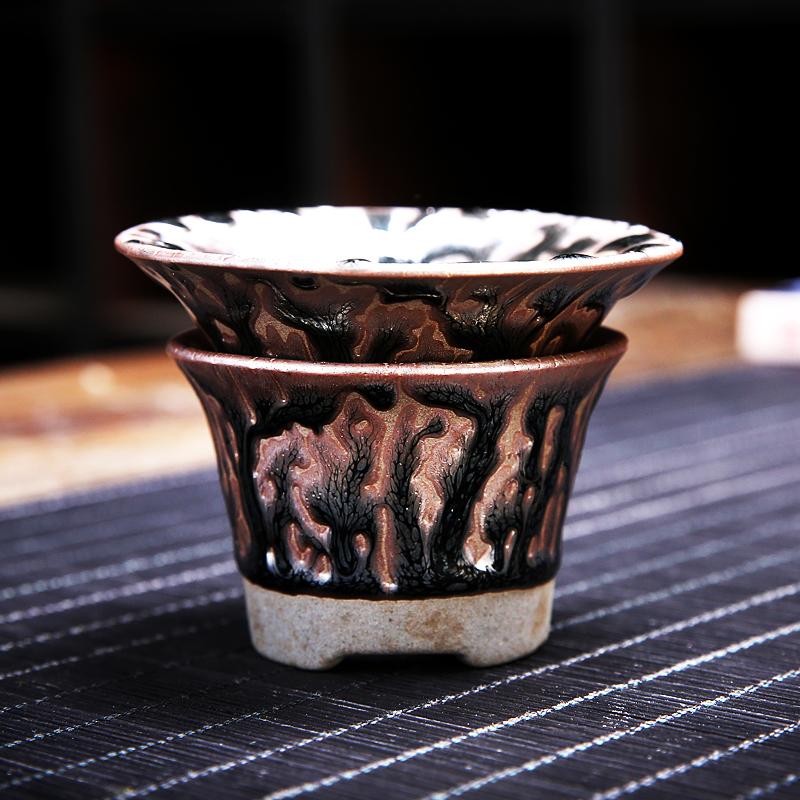 Art Tea Cup JianZhan Tenmoku Tea Set Oni