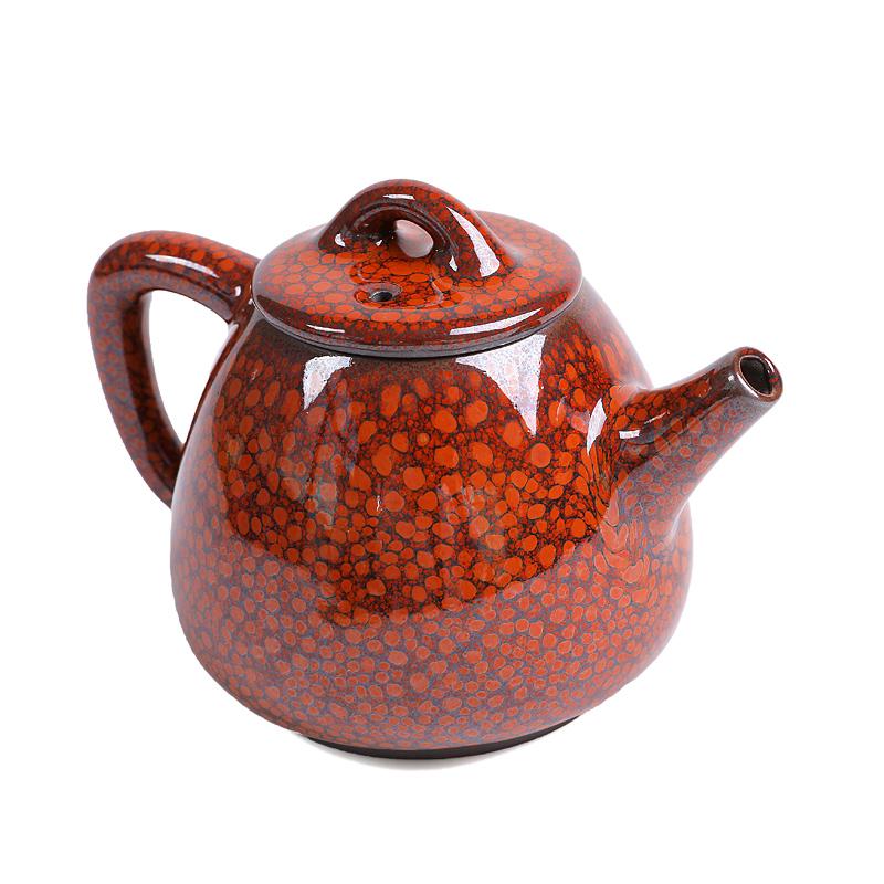 Art Tea Cup JianZhan Tenmoku Orange Teapot