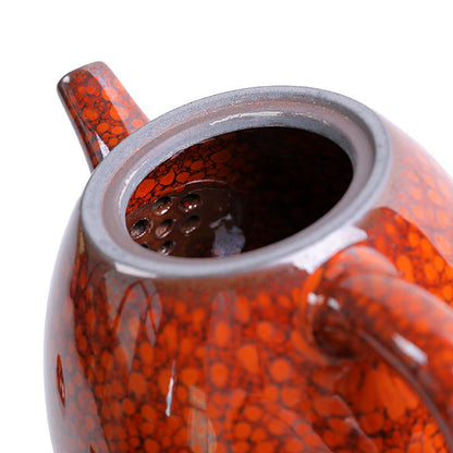 Art Tea Cup JianZhan Tenmoku Orange Teapot