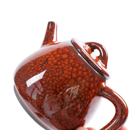 Art Tea Cup JianZhan Tenmoku Orange Teapot