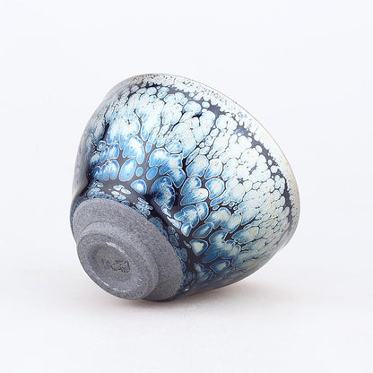 Art Tea Cup JianZhan Tenmoku Teacup Peacock