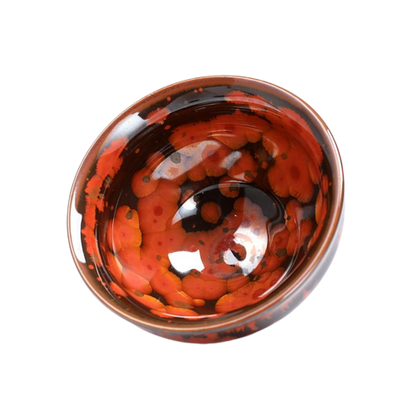 Lava Flame Glaze Tea Cup