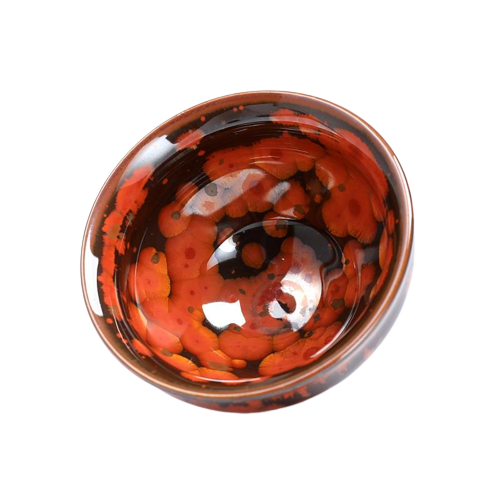Lava Flame Glaze Tea Cup